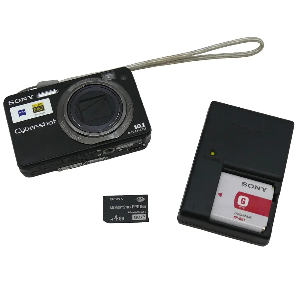 Sony Cyber-shot DSC-W170 10.1MP Digital Camera 5x Zoom Charger 4GB Memory Card